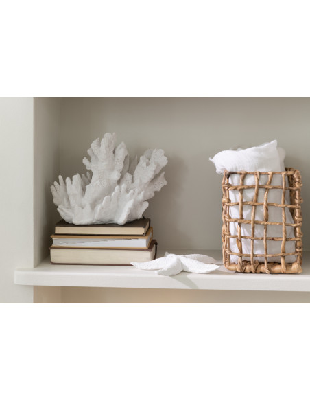 Objet déco à poser Étoile de mer 20 cm en Résine Blanc Zora - 2