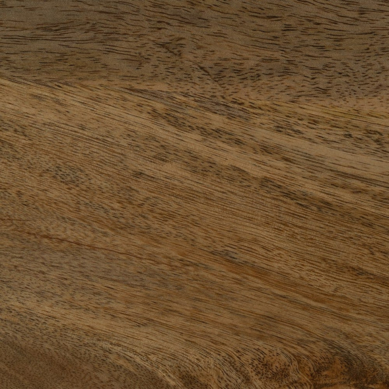 Console moderne Demi lune en Bois de manguier Miel Métal Noir Idalia - 2