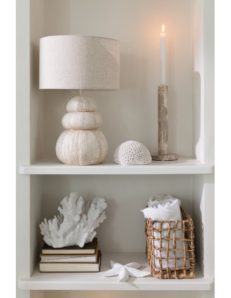 Objet déco à poser Étoile de mer 20 cm en Résine Blanc Zora - 3