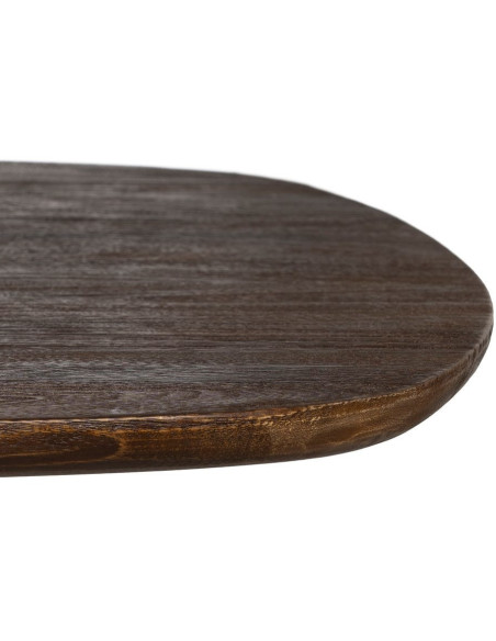 Table à manger moderne Ovale 8 personnes en Bois de manguier Marron Zora - 4
