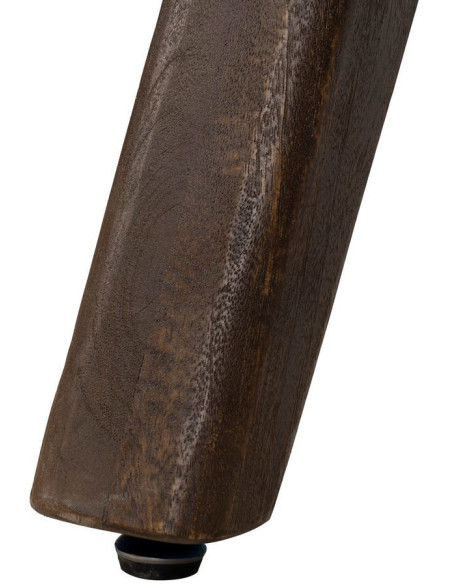 Table à manger moderne Ovale 8 personnes en Bois de manguier Marron Zora - 8