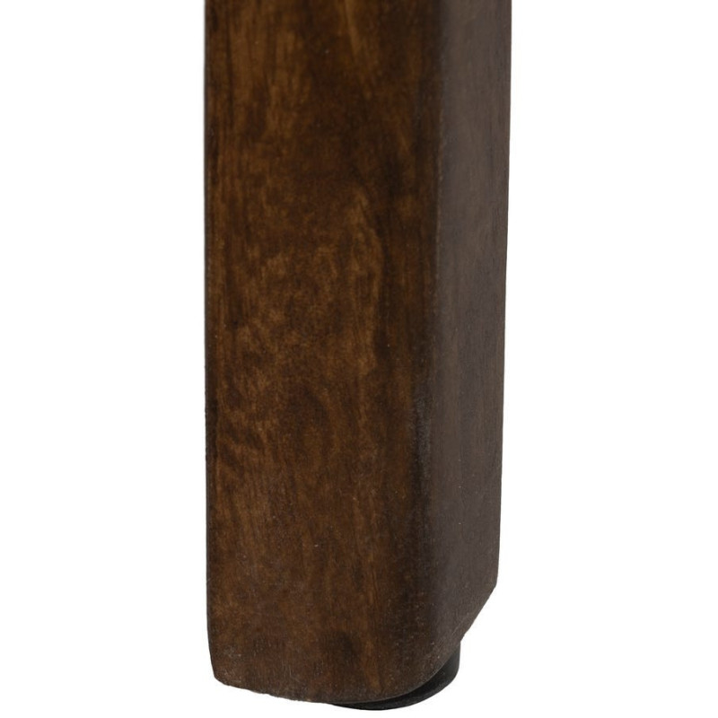 Meuble télé moderne 2 tiroirs 1 étagère en Bois de manguier Marron foncé Kurt - 10