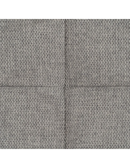 Grande Tête de lit capitonnée 2 places 190x100 en Tissu Gris Bois MDF Lira - 4