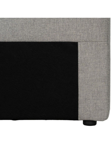 Grande Tête de lit capitonnée 2 places 190x100 en Tissu Gris Bois MDF Lira - 6