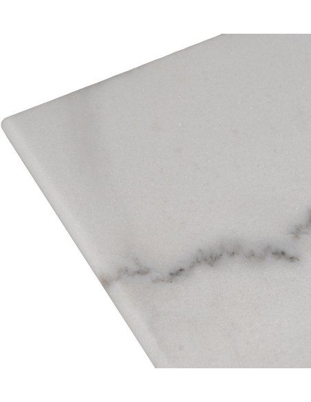 Plateau de table bistrot carré 80x80 en Marbre Blanc Bois MDF Parisiano - 3