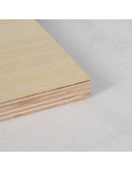 Plateau de table bistrot carré 70x70 en Marbre Blanc Bois MDF Parisiano - 6