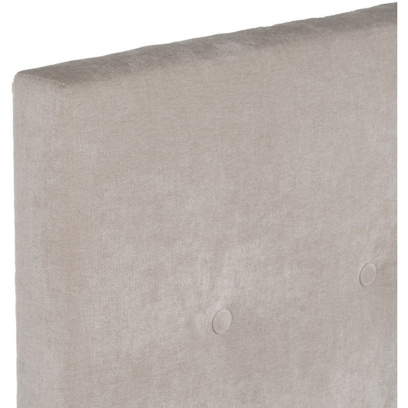 Tête de lit capitonnée 1 place 100x125 en Tissu Blanc crème Bois MDF Brisa - 3