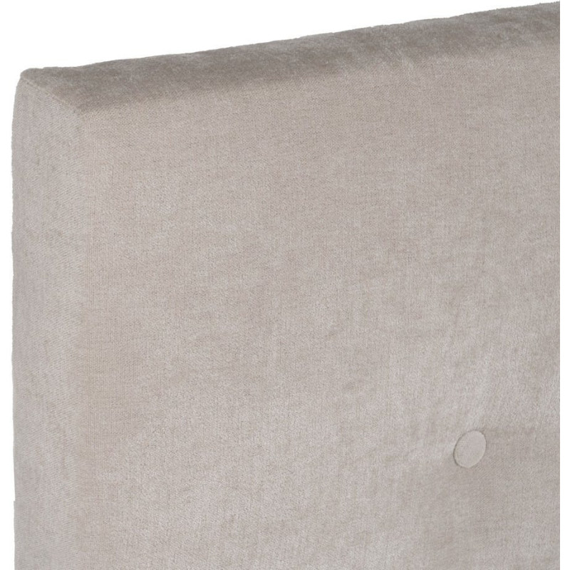 Tête de lit capitonnée 2 places 165x125 en Tissu Blanc crème Bois MDF Brisa - 3