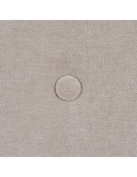 Tête de lit capitonnée 2 places 165x125 en Tissu Blanc crème Bois MDF Brisa - 4