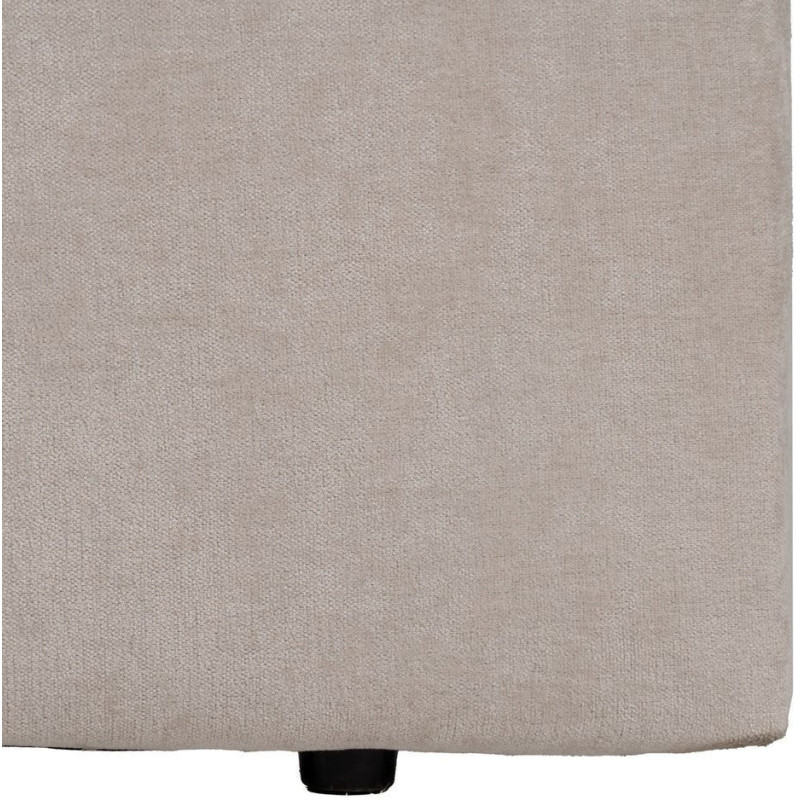 Tête de lit capitonnée 2 places 165x125 en Tissu Blanc crème Bois MDF Brisa - 5