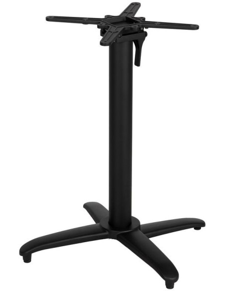 Pied de table bistrot pliant en Métal Noir Parisiano - 1