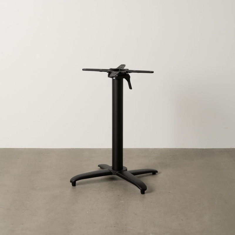 Pied de table bistrot pliant en Métal Noir Parisiano - 2