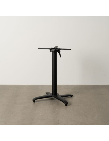 Pied de table bistrot pliant en Métal Noir Parisiano - 2