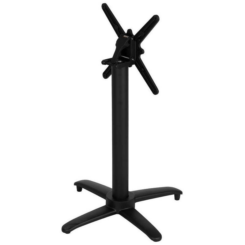 Pied de table bistrot pliant en Métal Noir Parisiano - 3