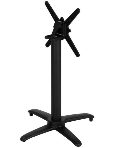 Pied de table bistrot pliant en Métal Noir Parisiano - 3