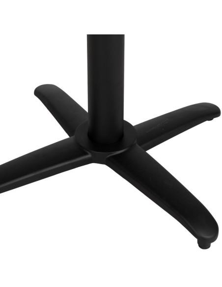 Pied de table bistrot pliant en Métal Noir Parisiano - 8