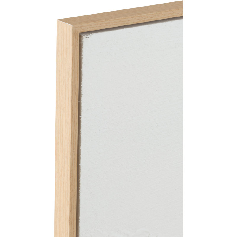 Tableau murale XL Rectangulaire Motifs abstraits 80x120 en Papier mâché Blanc Jilleen - 3