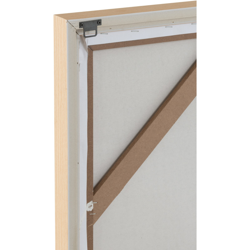 Tableau murale XL Rectangulaire Motifs abstraits 80x120 en Papier mâché Blanc Jilleen - 4