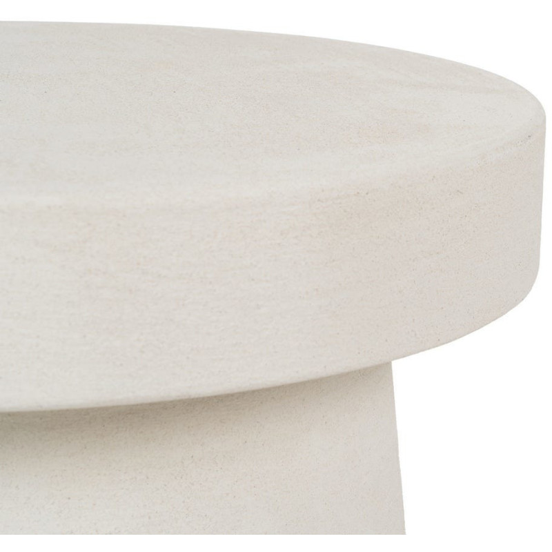 Table d'appoint minimaliste Ronde en Bois MDF Blanc Wilma - 4