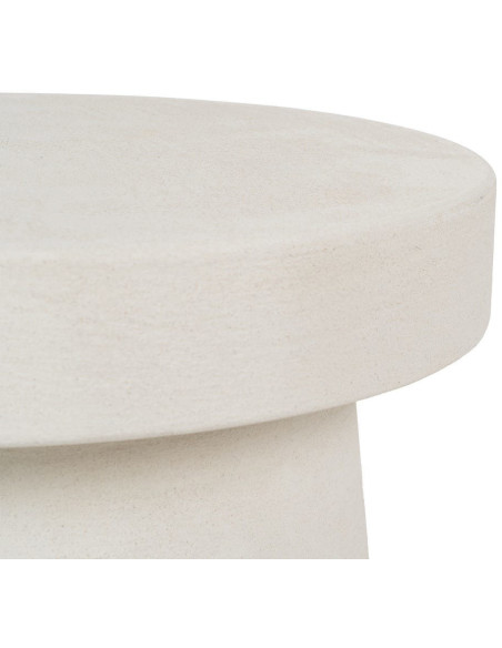 Table d'appoint minimaliste Ronde en Bois MDF Blanc Wilma - 4