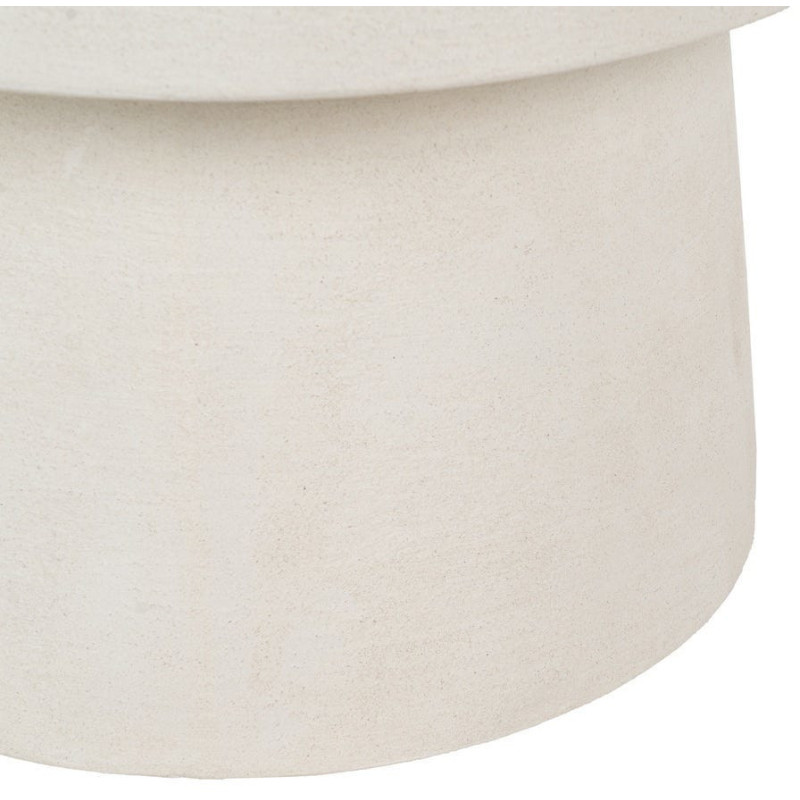 Table d'appoint minimaliste Ronde en Bois MDF Blanc Wilma - 6