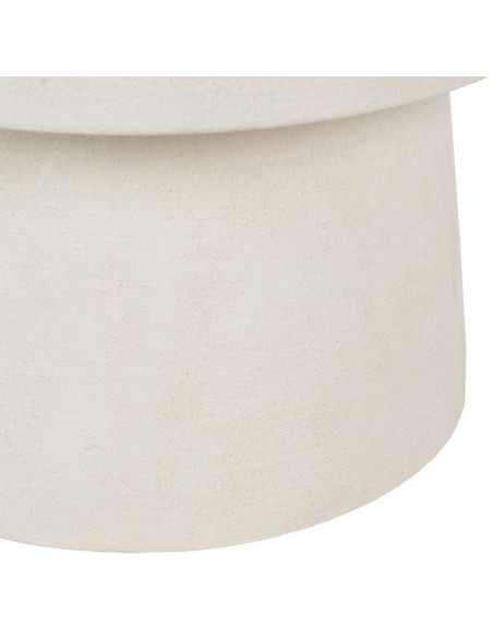 Table d'appoint minimaliste Ronde en Bois MDF Blanc Wilma - 6