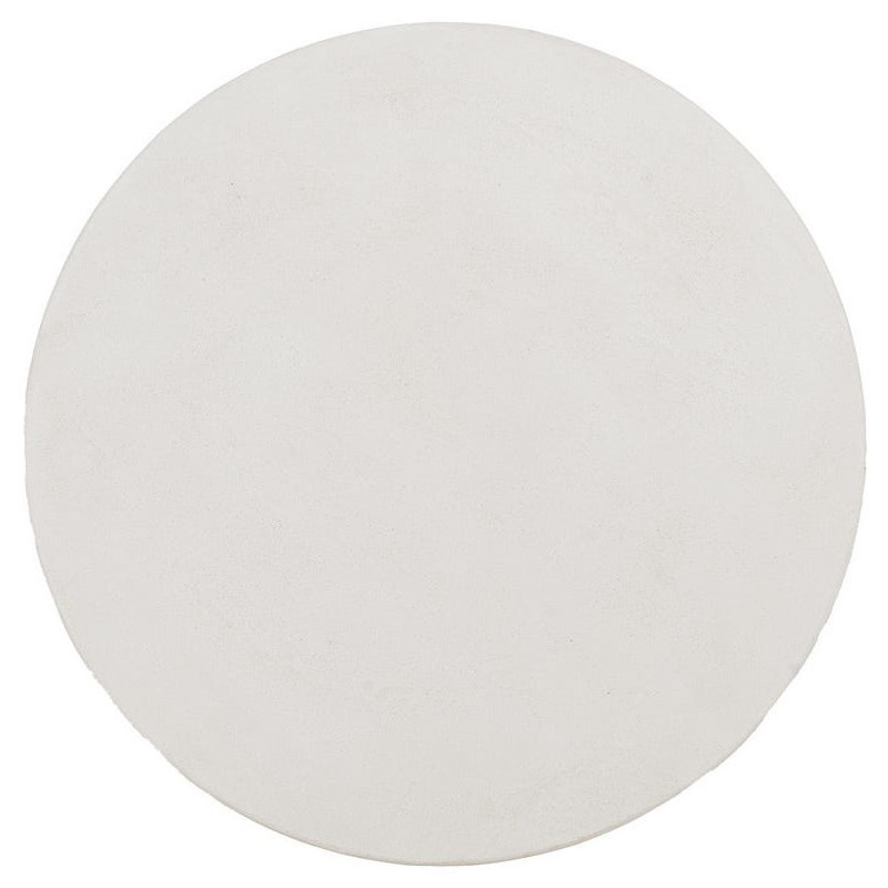 Table basse minimaliste Ronde en Bois MDF Blanc Wilma - 5