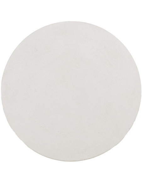 Table basse minimaliste Ronde en Bois MDF Blanc Wilma - 5