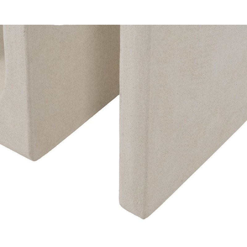 Table d'appoint minimaliste Carré 1 niche en Bois MDF Blanc Wilma - 7