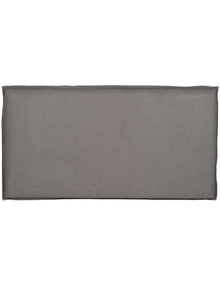 Grande Tête de lit moderne Grande Tête de lit moderne 190x100 en Tissu Taupe vieilli Bois MDF Saria - 1