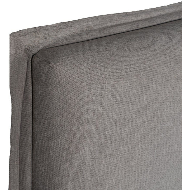 Grande Tête de lit moderne Grande Tête de lit moderne 190x100 en Tissu Taupe vieilli Bois MDF Saria - 3