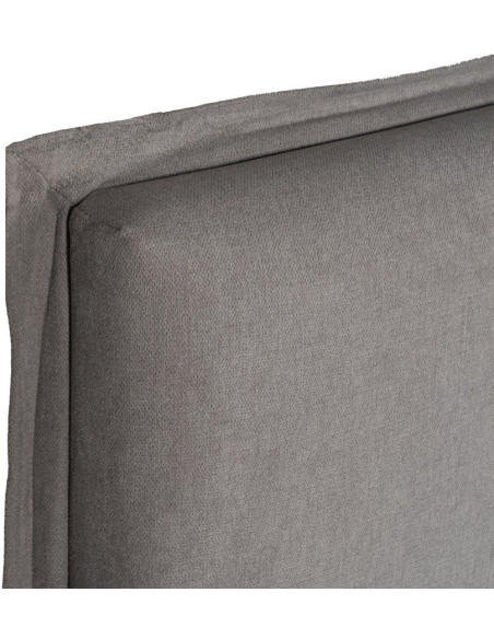 Grande Tête de lit moderne Grande Tête de lit moderne 190x100 en Tissu Taupe vieilli Bois MDF Saria - 3