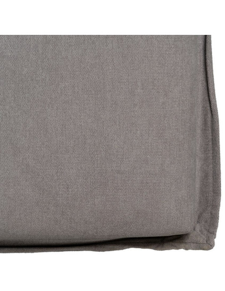 Grande Tête de lit moderne Grande Tête de lit moderne 190x100 en Tissu Taupe vieilli Bois MDF Saria - 5