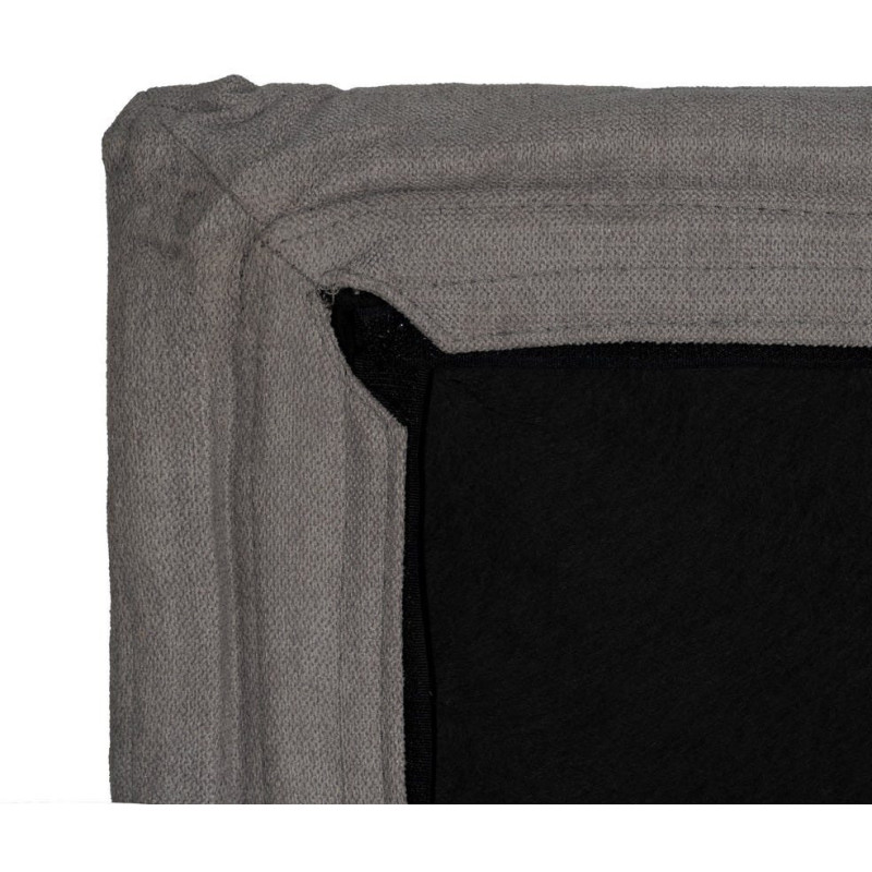 Grande Tête de lit moderne Grande Tête de lit moderne 190x100 en Tissu Taupe vieilli Bois MDF Saria - 6