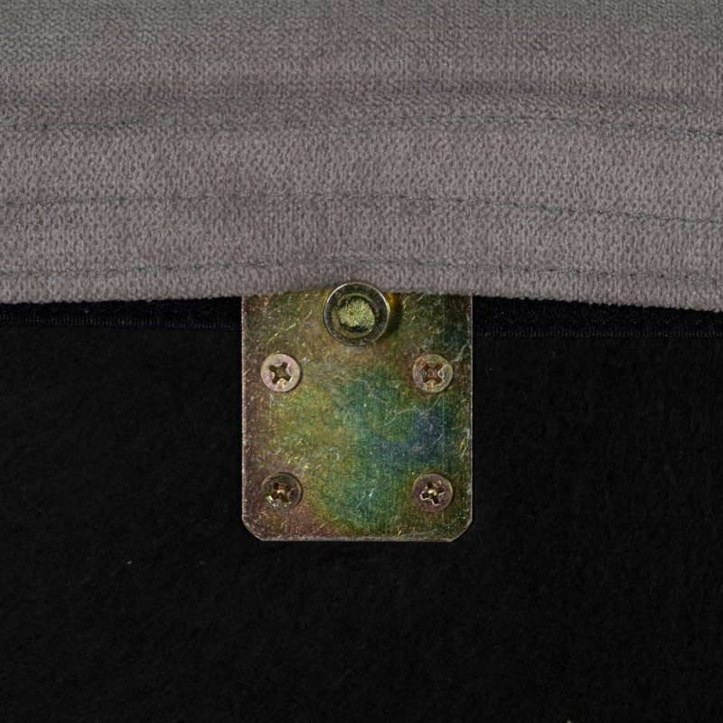 Grande Tête de lit moderne Grande Tête de lit moderne 190x100 en Tissu Taupe vieilli Bois MDF Saria - 7