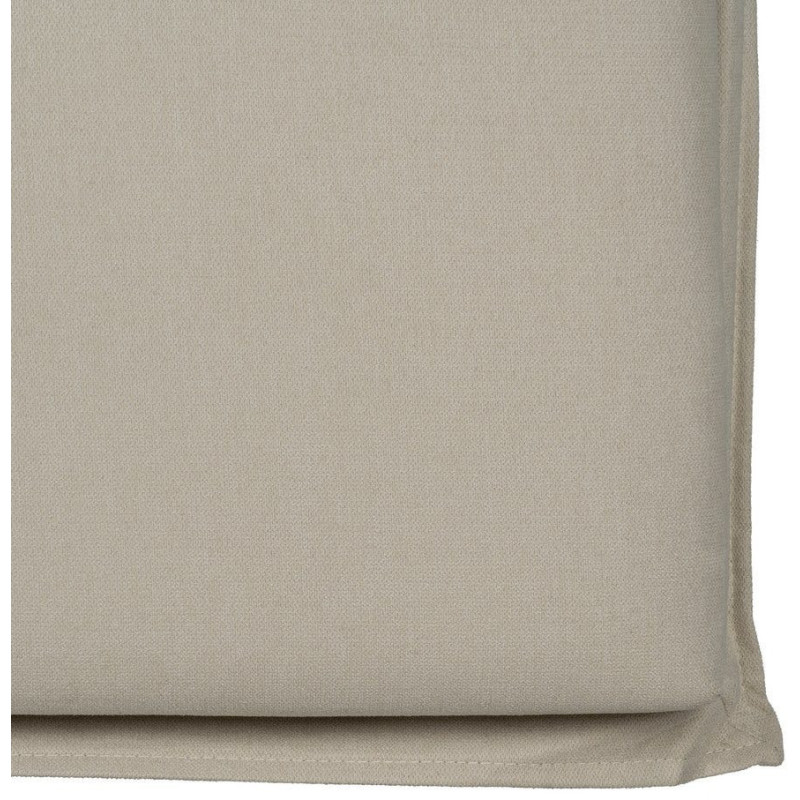Grande Tête de lit moderne 2 places 190x100 en Tissu Beige Bois MDF Saria - 4