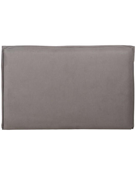 Tête de lit moderne 2 places 160x100 en Tissu Taupe vieilli Bois MDF Saria - 1