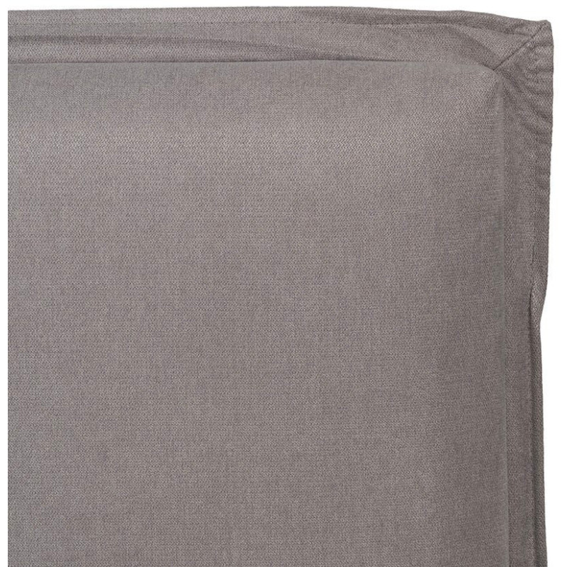 Tête de lit moderne 2 places 160x100 en Tissu Taupe vieilli Bois MDF Saria - 3