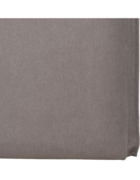 Tête de lit moderne 2 places 160x100 en Tissu Taupe vieilli Bois MDF Saria - 5