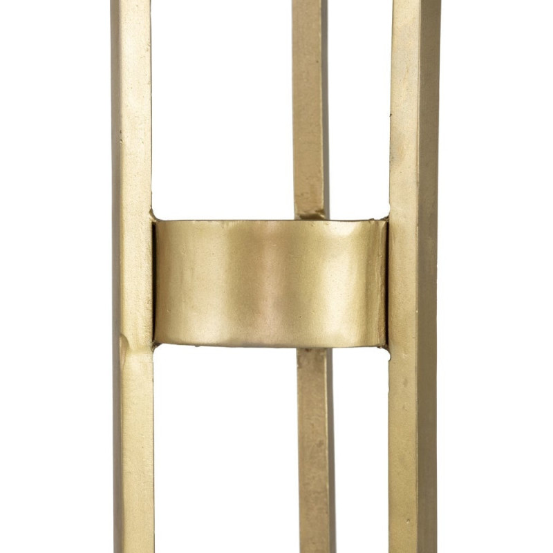 Table d'appoint moderne chic Ronde en Métal Doré Verre Elara (Lot de 2) - 4