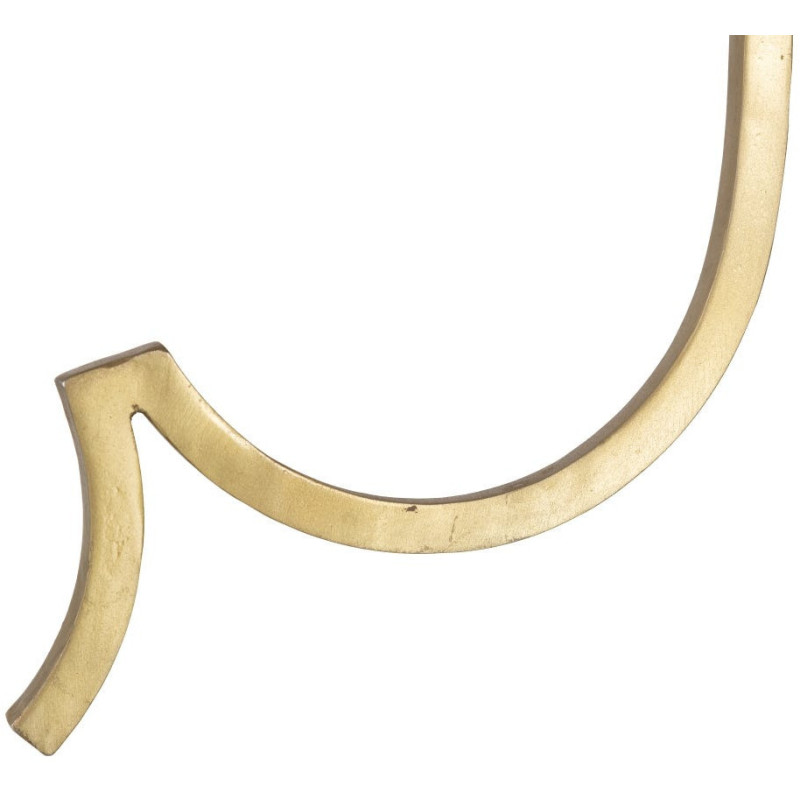 Table d'appoint moderne chic Ronde en Métal Doré Verre Elara (Lot de 2) - 5