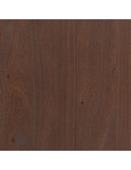 Buffet style vintage Bas 2 portes 3 tiroirs en Bois d'orme Marron foncé Métal Doré Idrian - 9