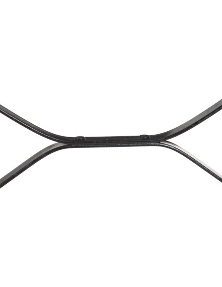 Table bistrot parisien Ovale 4 personnes en Marbre Blanc Métal Noir Talia - 6