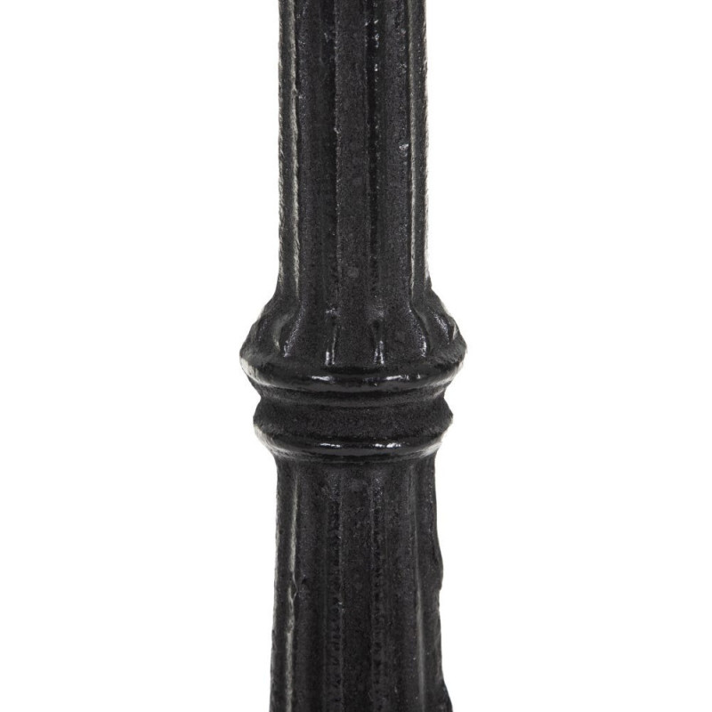 Table bistrot parisien Ronde 3 personnes en Marbre Blanc Métal Noir Talia - 6