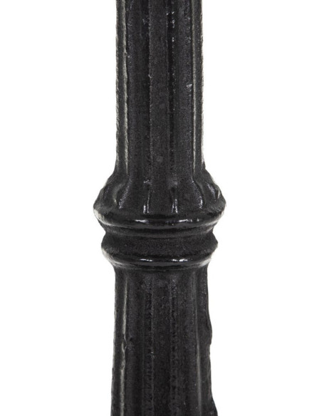 Table bistrot parisien Ronde 3 personnes en Marbre Blanc Métal Noir Talia - 6