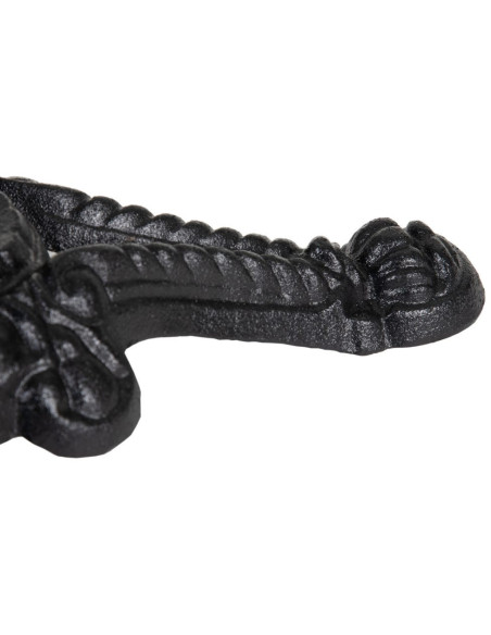 Table bistrot parisien Ronde 2 personnes en Marbre Blanc Métal Noir Talia - 3