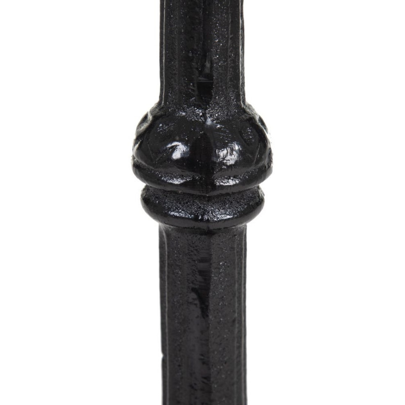 Table bistrot parisien Ronde 2 personnes en Marbre Blanc Métal Noir Talia - 6