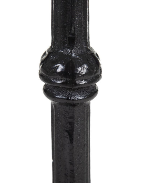 Table bistrot parisien Ronde 2 personnes en Marbre Blanc Métal Noir Talia - 6