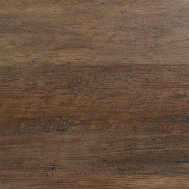 Table à manger moderne Rectangulaire 8 personnes en Bois MDF Marron Métal Noir Noa - 8