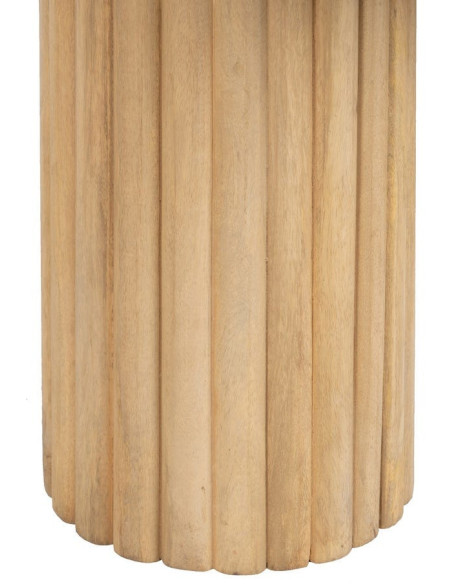 Table basse moderne Ovale en Bois de manguier Naturel Montmartre - 6